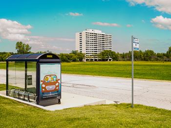 On-site parking and public transit